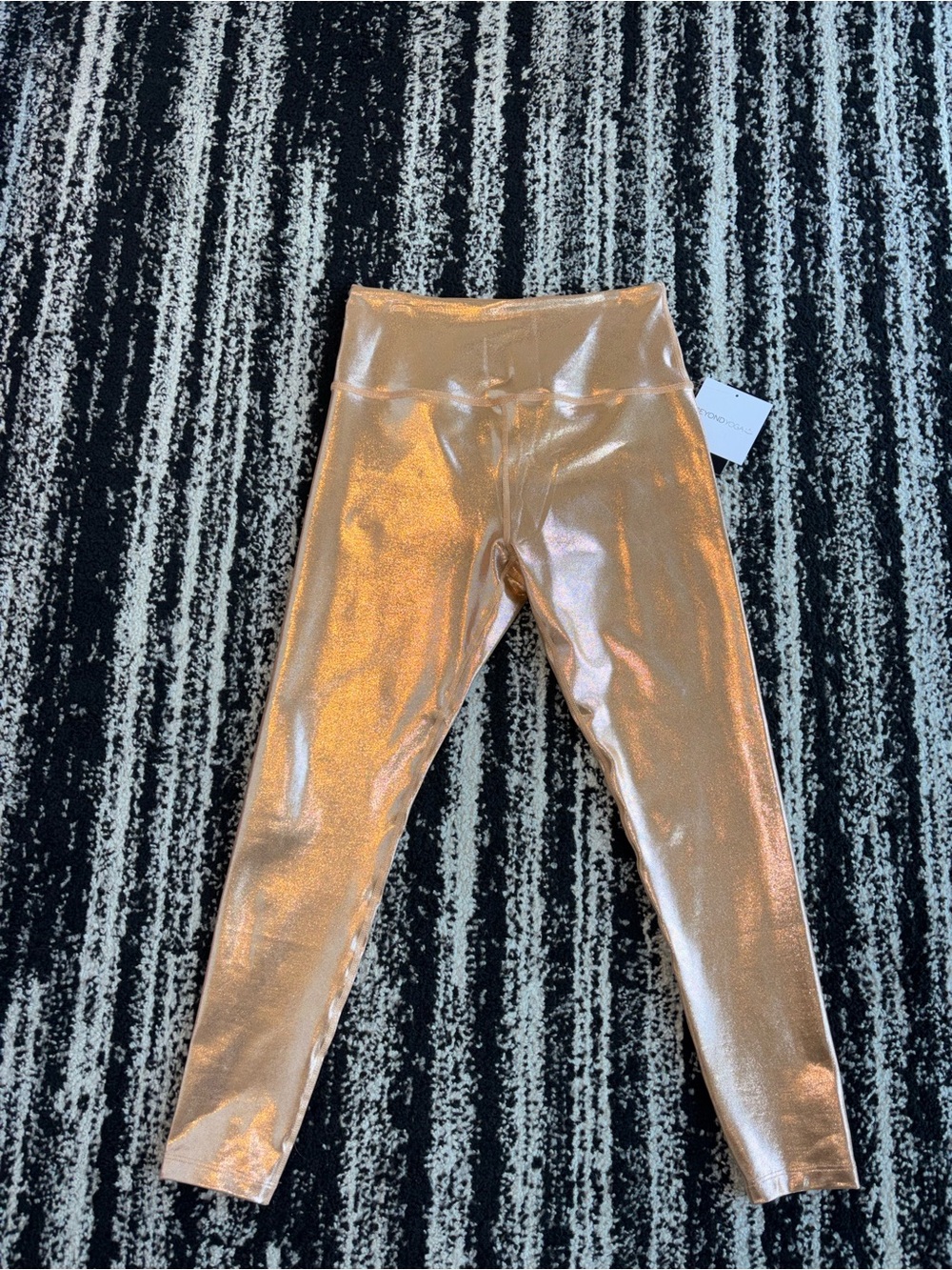 Beyond Yoga Metallic Gold High-Waist Leggings